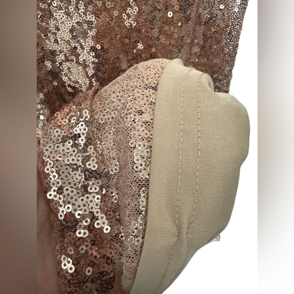 Lulus Capture the Moon Rose Gold Sequin Gown - Picture 10 of 12